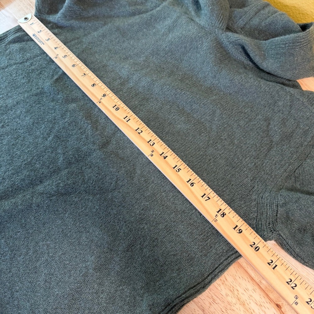 Rick Owens Gethsemane Cashmere Wool Sweater Womens XL Hoodie Green - Picture 8 of 10